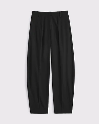 Mid Rise Tailored Barrel Pant