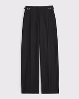 A&F Sloane Tailored Hardware Wide Leg Pant
