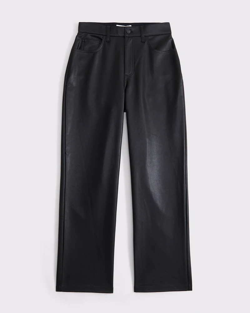Curve Love Vegan Suede 90s Relaxed Pant