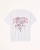 Oversized New England Patriots Graphic Tee