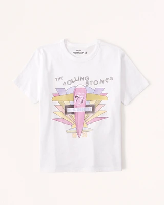 Short-Sleeve Rolling Stones Graphic Skimming Tee