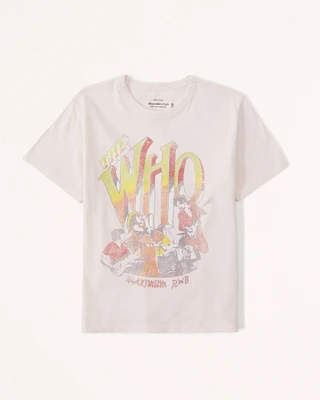 Short-Sleeve The Who Graphic Skimming Tee