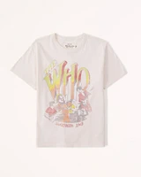 Short-Sleeve The Who Graphic Skimming Tee