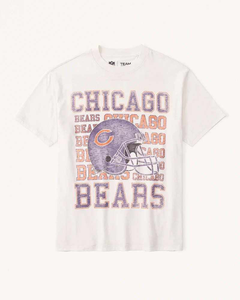 Oversized Chicago Bears Graphic Tee