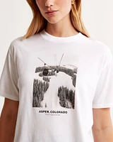 Oversized Aspen Graphic Tee