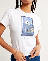 Short-Sleeve Matisse Graphic Skimming Tee