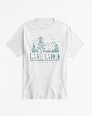 Oversized Lake Tahoe Graphic Tee