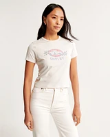 Short-Sleeve Shelby Graphic Skimming Tee