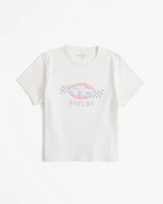 Short-Sleeve Shelby Graphic Skimming Tee