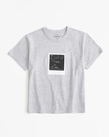 Short-Sleeve Maripol Graphic Skimming Tee