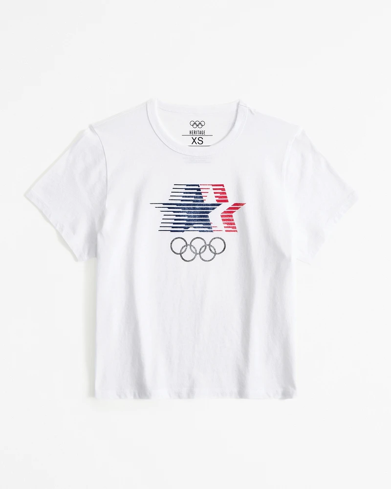 Short-Sleeve Olympics Graphic Skimming Tee