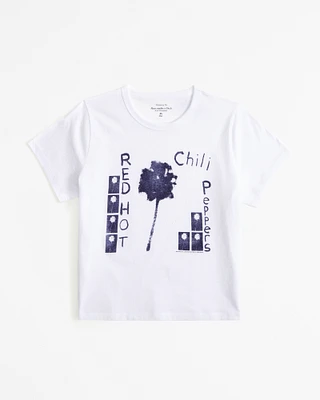 Short-Sleeve Red Hot Chili Peppers Graphic Skimming Tee