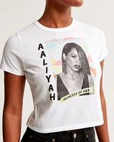 Vol. 28 Short-Sleeve Aaliyah Graphic Skimming Tee