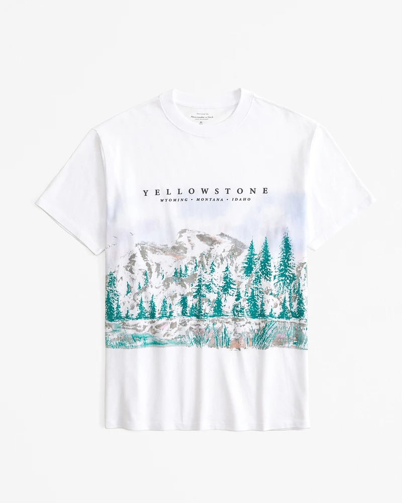 Oversized Yellowstone Graphic Tee