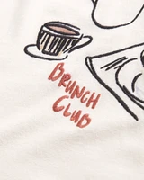 Short-Sleeve Brunch Graphic Relaxed Tee