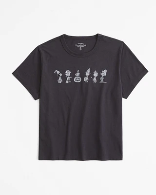 Short-Sleeve Peanuts Graphic Skimming Tee