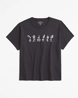 Short-Sleeve Peanuts Graphic Skimming Tee