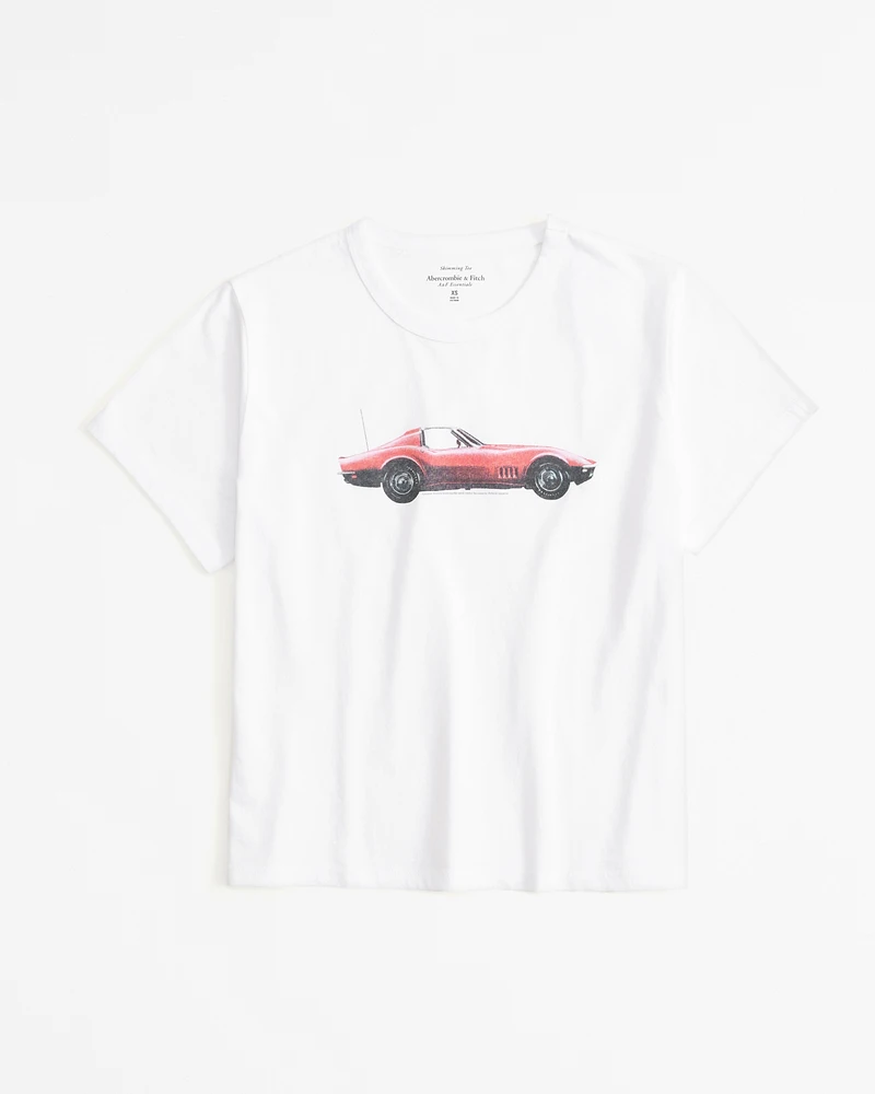 Short-Sleeve Corvette Graphic Skimming Tee