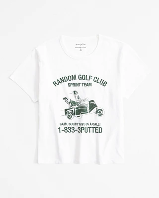 Random Golf Club Graphic Skimming Tee