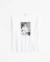 Short-Sleeve Dolly Parton Graphic Skimming Tee