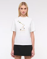 Champagne Skiers Easy Graphic Tee