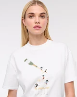 Champagne Skiers Easy Graphic Tee