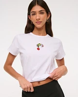 Short-Sleeve The Grinch Graphic Skimming Tee