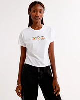 Short-Sleeve Sushi Graphic Skimming Tee