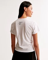 Short-Sleeve Notorious B.I.G. Graphic Skimming Tee