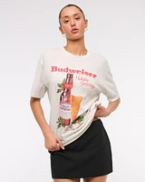 Oversized Budweiser Graphic Tee