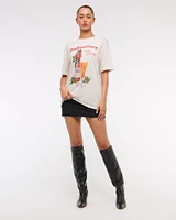 Oversized Budweiser Graphic Tee