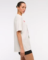 Oversized Budweiser Graphic Tee