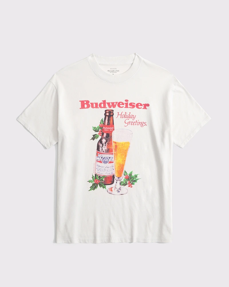 Oversized Budweiser Graphic Tee