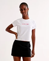 Short-Sleeve I Love Sports Graphic Skimming Tee