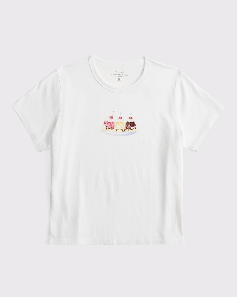 Short-Sleeve Goldfish Graphic Skimming Tee