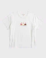 Short-Sleeve Goldfish Graphic Skimming Tee