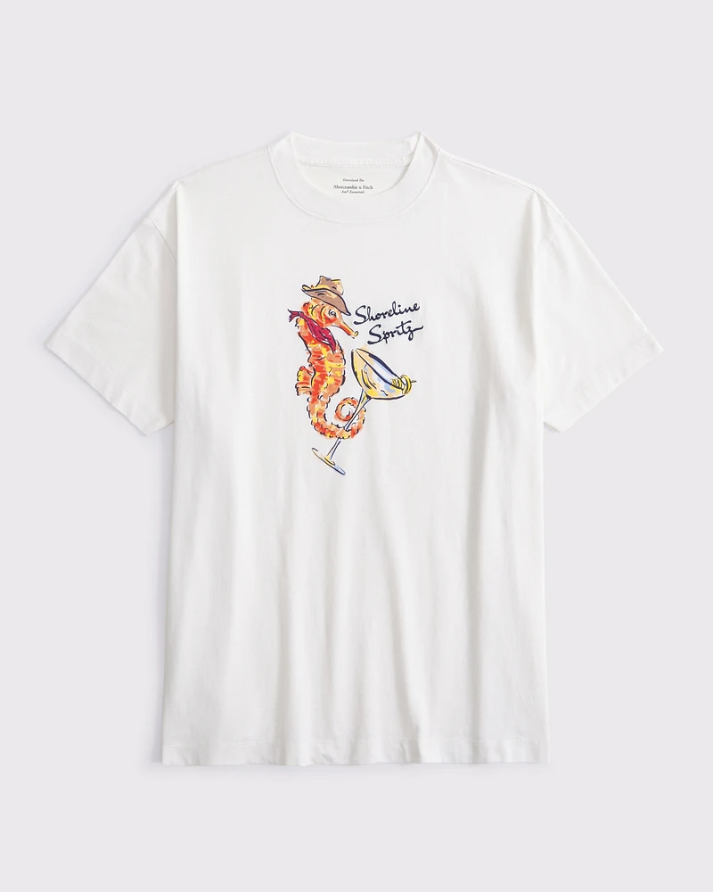 Oversized Shoreline Spritz Graphic Tee