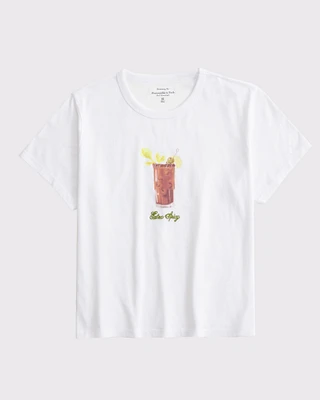 Short-Sleeve Bloody Mary Graphic Skimming Tee