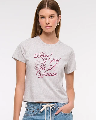 Short-Sleeve Shania Twain Graphic Skimming Tee