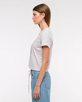 Short-Sleeve Shania Twain Graphic Skimming Tee