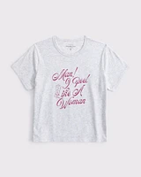 Short-Sleeve Shania Twain Graphic Skimming Tee