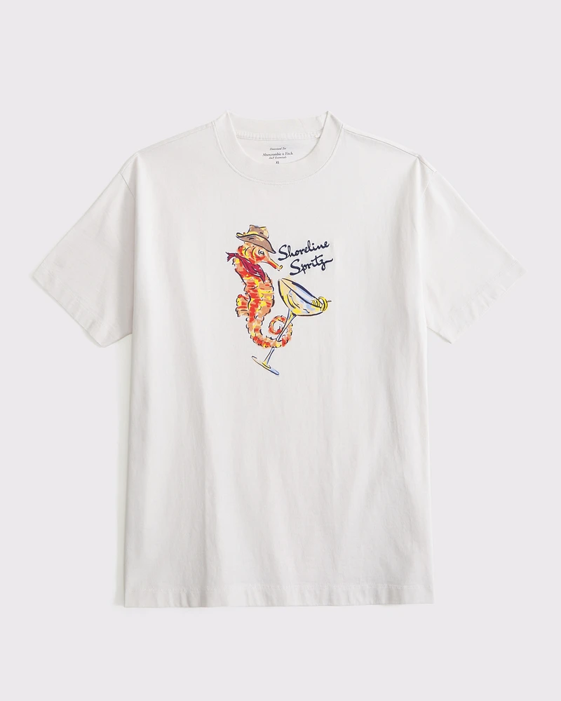 Oversized Shoreline Spritz Graphic Tee
