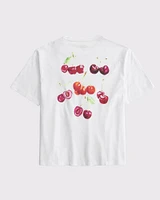 Short-Sleeve Martini & Fries Graphic Relaxed Tee