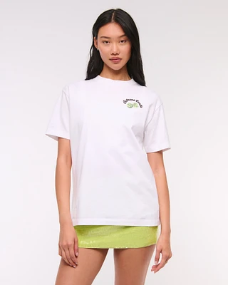 Oversized Lime Graphic Tee