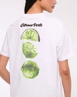 Oversized Lime Graphic Tee