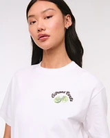 Oversized Lime Graphic Tee