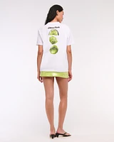 Oversized Lime Graphic Tee