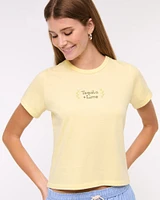 Short-Sleeve Tequila + Lime Graphic Skimming Tee