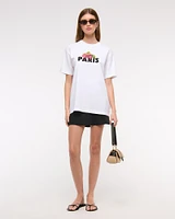 Oversized Paris Raspberry Graphic Tee