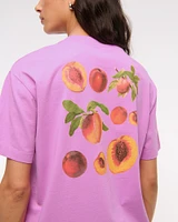 Oversized Peaches Graphic Tee